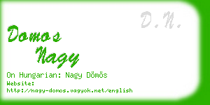 domos nagy business card